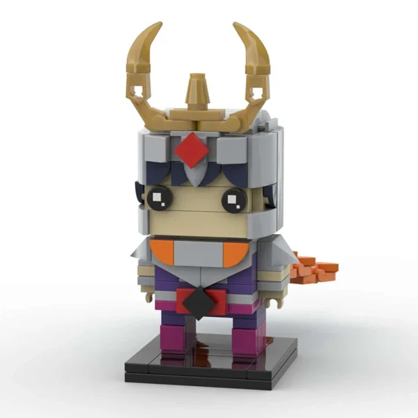 MOC Japan Anime Figures Saints Seiyaed Brickheadz Hyogas Athena Ikki Shiryus Building Blocks - Image 6
