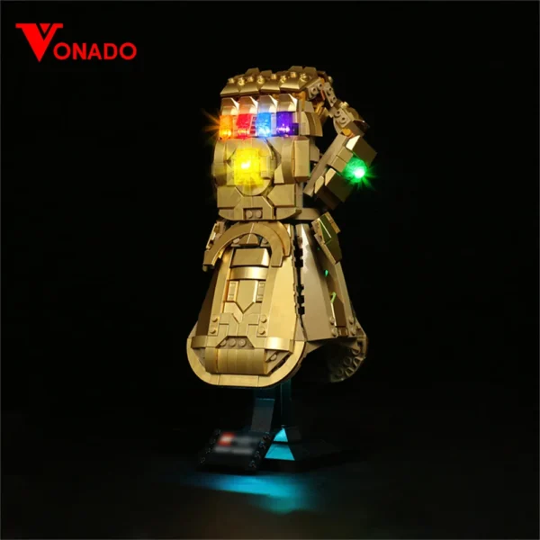 LED Lighting Set for 76191 Infinity Gauntlet Collectible Model Toy Light Kit, Not Included the Building Block