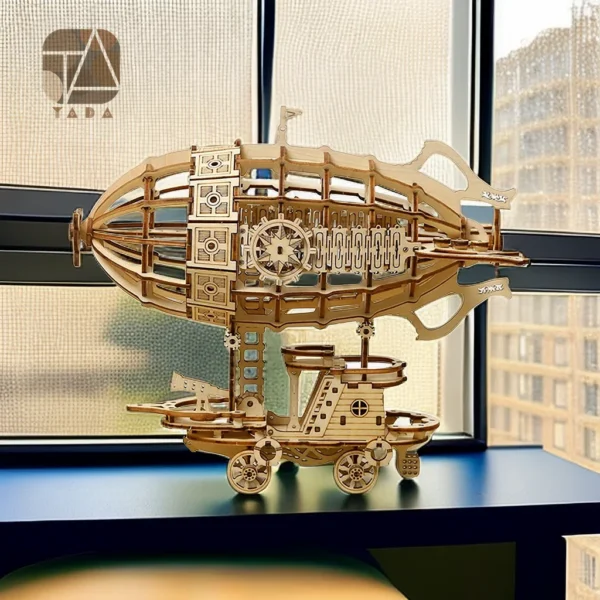 Airship Model 3D Wooden Puzzle Building Block - Image 3