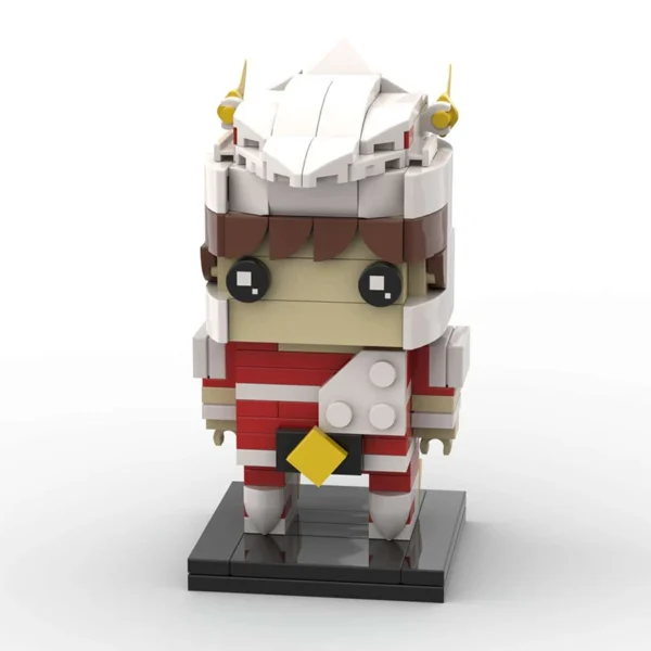MOC Japan Anime Figures Saints Seiyaed Brickheadz Hyogas Athena Ikki Shiryus Building Blocks - Image 12