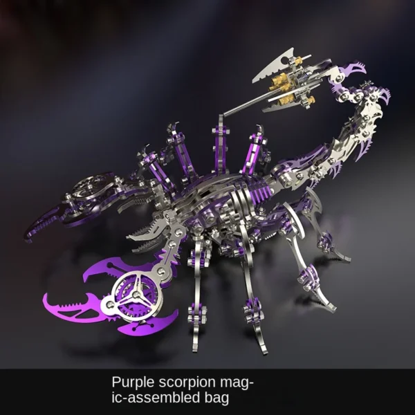 3D Scorpions Metal Puzzle Steampunk Mechanical Scorpion Model Kit - Image 13