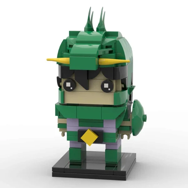 MOC Japan Anime Figures Saints Seiyaed Brickheadz Hyogas Athena Ikki Shiryus Building Blocks - Image 5