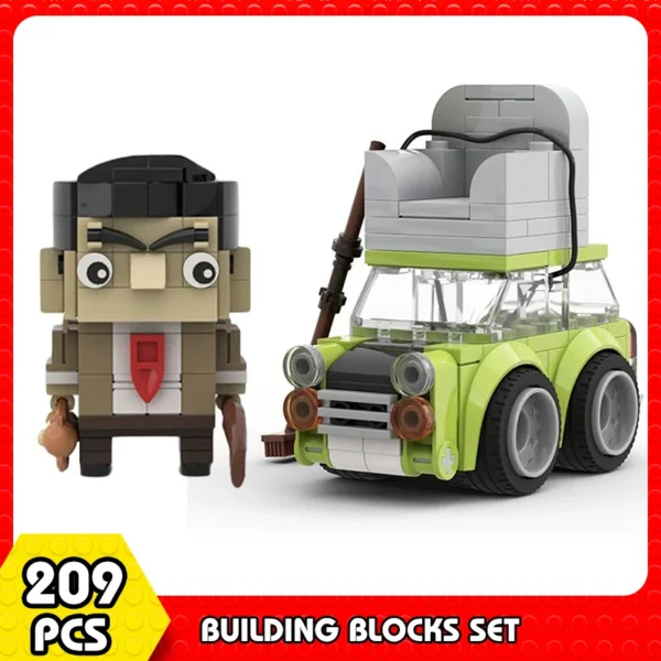 Brickheadz Mr. Beans Green Mini Car Building Block