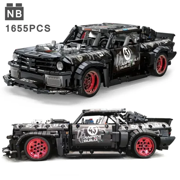 Technical Ford Mustang Hoonicorn Car Building Blocks