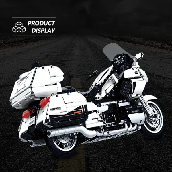 Gold Wing Touring  Motorcycle Technical Model Building Blocks MOC - Image 4