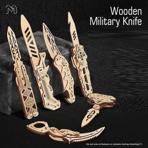 3d Wooden puzzle Weapons Set - Image 2