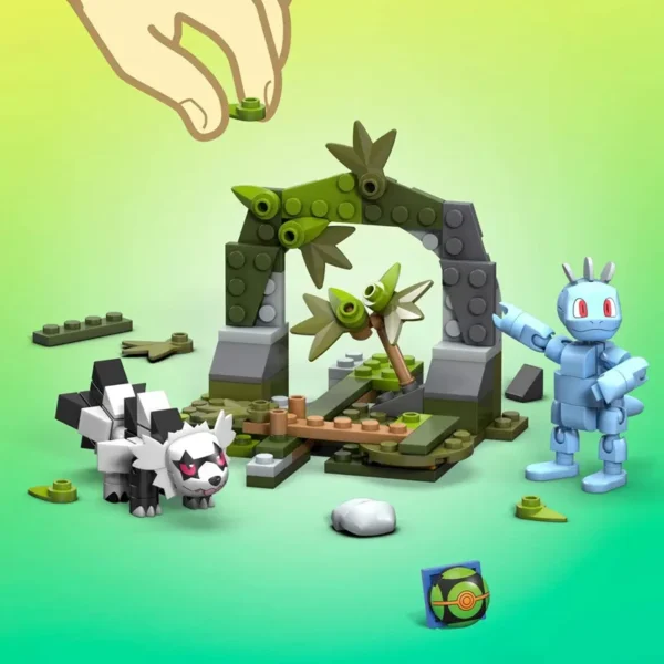 MEGA Construx Pokemon building block Machop Zigzagoon Toxel Meowth Construction Set Action Figures Toy Collectible - Image 5