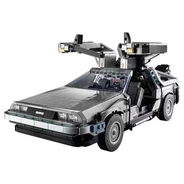 10300 DeLorean Back to the Future Time DMC-12 Machine Sport Car Building Blocks Fit Bricks Toys for Children Chritmas Gift Set - Image 3