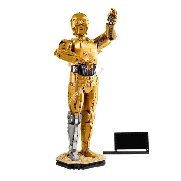 Moc 1140pcs Star Battle C-3PO Droid Figure - Image 3