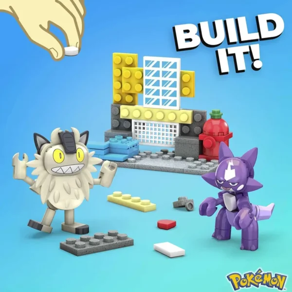 MEGA Construx Pokemon building block Machop Zigzagoon Toxel Meowth Construction Set Action Figures Toy Collectible - Image 4