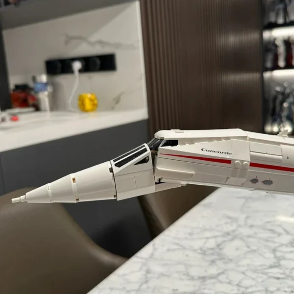 Concorde Airbus Famous Supersonic Commercial Passenger Airplane Model Building Blocks Toys For Kids Gifts - Image 3