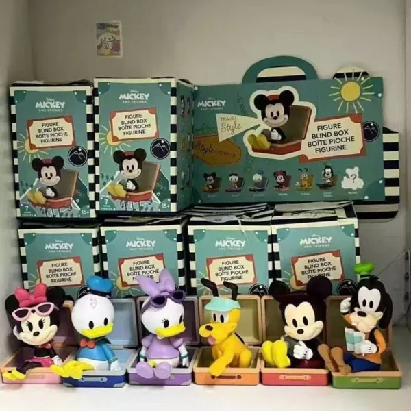 Miniso Mickey Minnie Donald Duck Travel Luggage Series Mystery Box