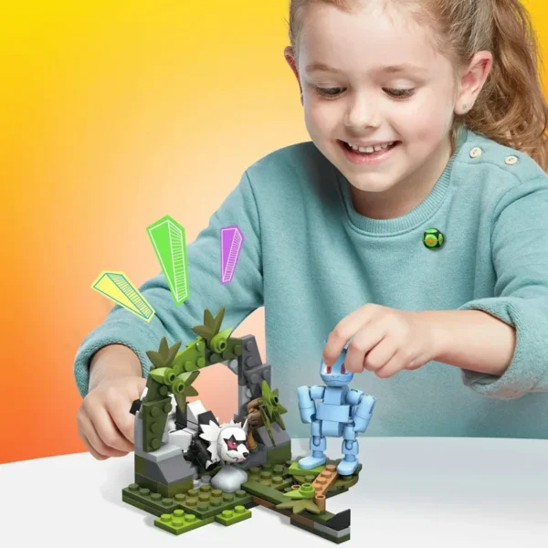 MEGA Construx Pokemon building block Machop Zigzagoon Toxel Meowth Construction Set Action Figures Toy Collectible - Image 6