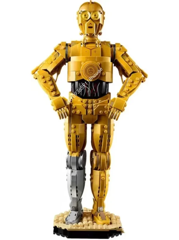 Moc 1140pcs Star Battle C-3PO Droid Figure - Image 2