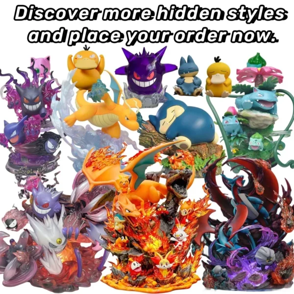 Pokemon Mystery Box Pikachu Charizard Gengar Lucky 10-30cm Large Figures Boxes The Best Surprise - Image 4