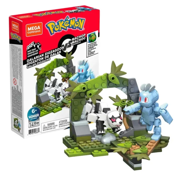 MEGA Construx Pokemon building block Machop Zigzagoon Toxel Meowth Construction Set Action Figures Toy Collectible - Image 2