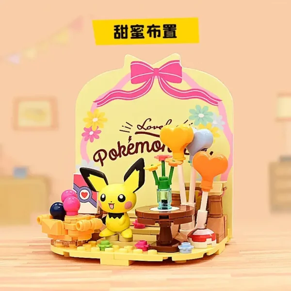 Pokemon Building Blocks Cartoon Pikachu Bulbasaur Toy Children's Assembled Model Pet Elf Kid Children Gift Compatible With Lego - Image 8