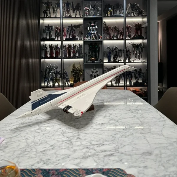 Concorde Airbus Famous Supersonic Commercial Passenger Airplane Model Building Blocks Toys For Kids Gifts - Image 2