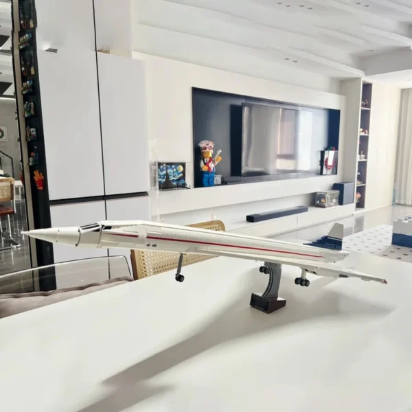 Concorde Airbus Famous Supersonic Commercial Passenger Airplane Model Building Blocks Toys For Kids Gifts - Image 6